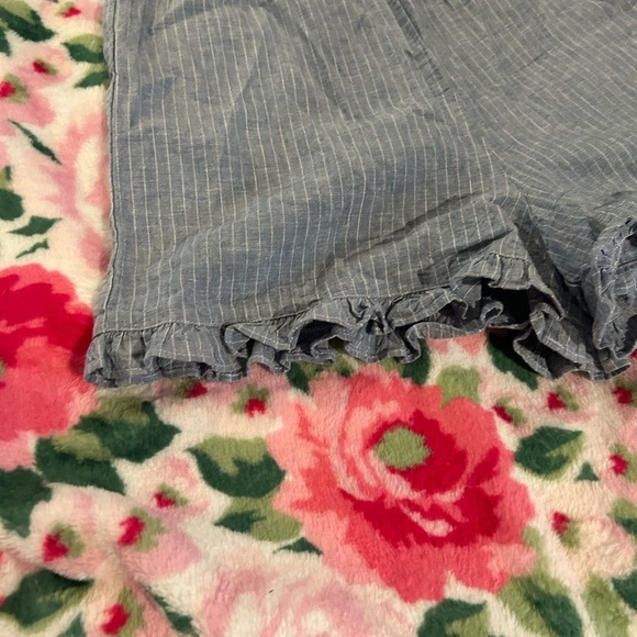 NWT Girls XL Copper Key Ruffled Stripe Shorts - Picture 3 of 7